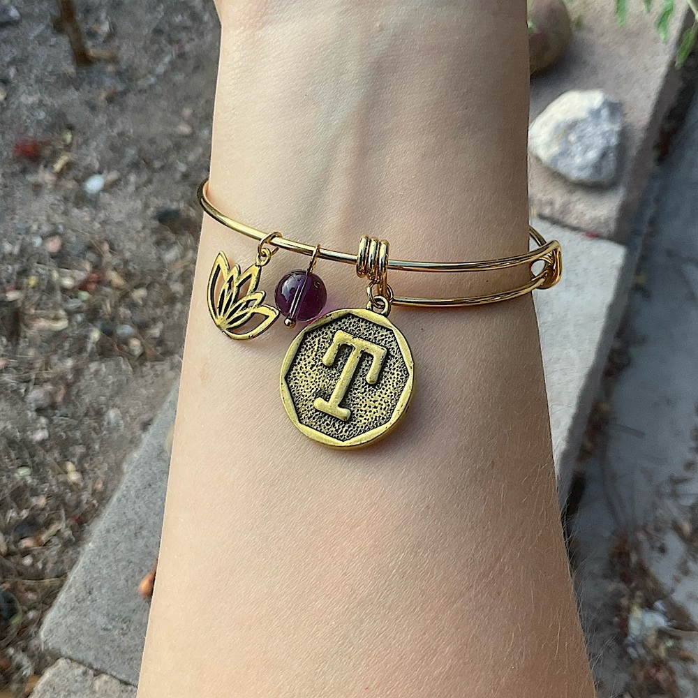 FREE NEW T Initial Bangle